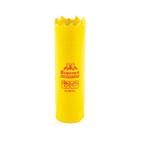 Starrett Deep Cut Holesaw HSS Bi-Metal 19mm