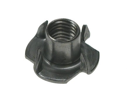 Hex T Nut M10 Plated 4 Pronged
