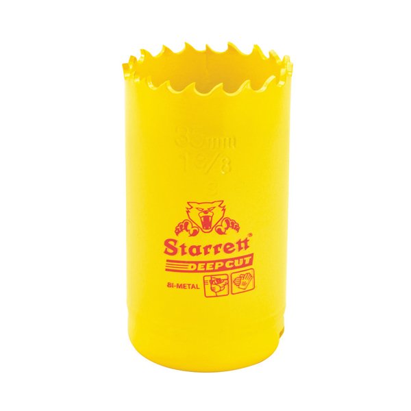 Starrett Deep Cut Holesaw HSS Bi-Metal 35mm