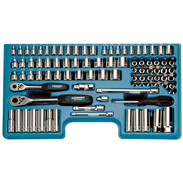 Signet 1/4in X 3/8in Drive Socket Set 90 pce SAE / Metric
