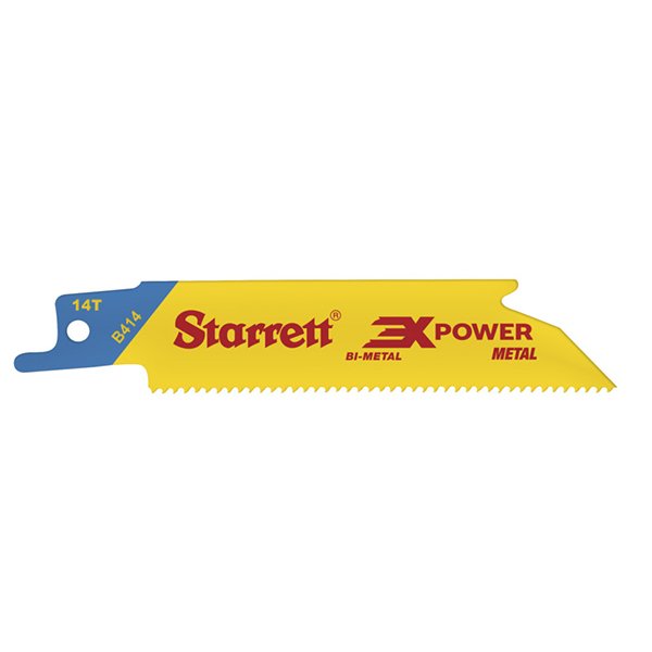 Starrett Metal Cutting Reciprocating Saw Blade 6-25mm 14TPI Straight 5 Pack