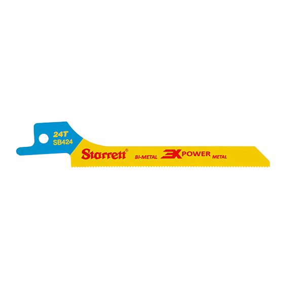 Starrett Metal Cutting Reciprocating Saw Blade 4-10mm 24TPI Scroll 5 Pack