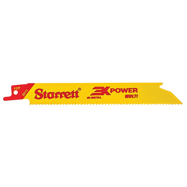 Starrett Multi Purpose Reciprocating Saw Blade 6-25mm 10TPI 5 Pack