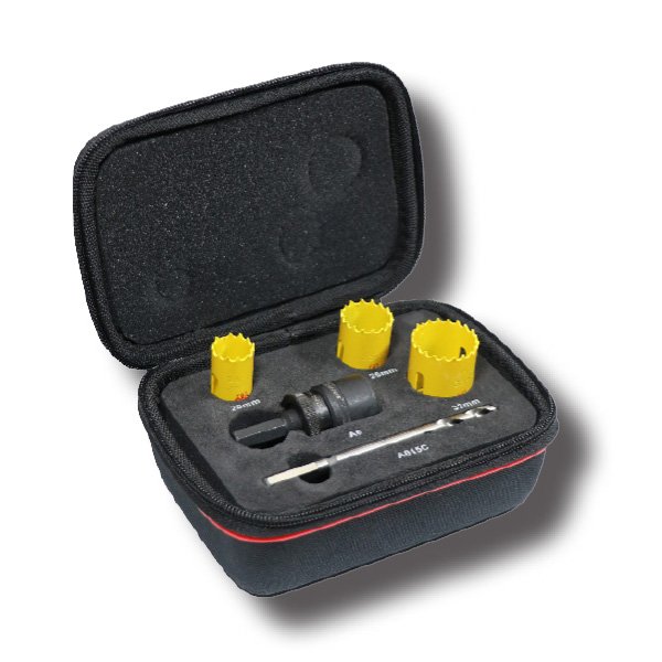 Starrett Electricians 3pc Kwik-Change Fast Cut Holesaw Kit – KFC03051