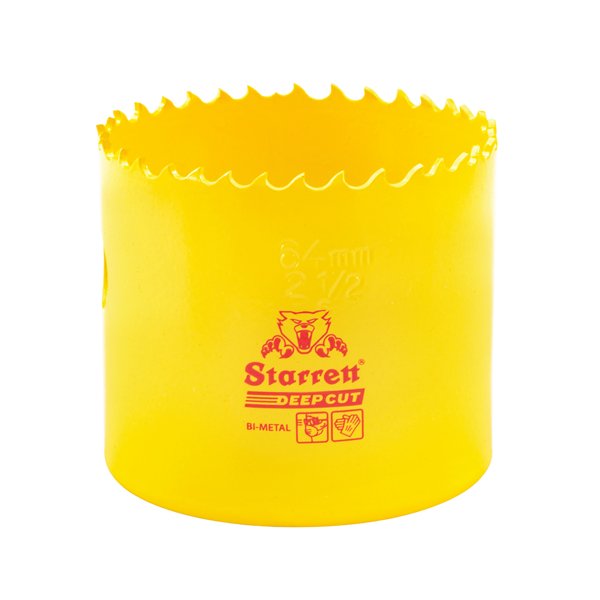 Starrett Deep Cut Holesaw HSS Bi-Metal 64mm
