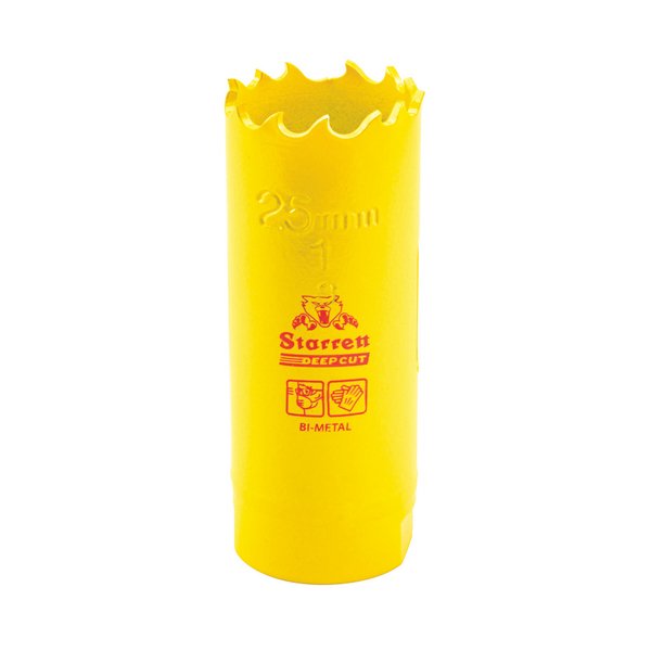 Starrett Deep Cut Holesaw HSS Bi-Metal 25mm