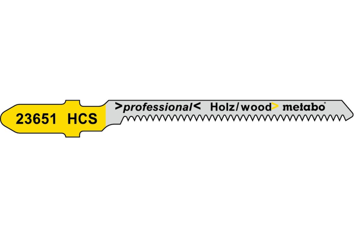 Jigsaw Blade - Wood, Plastics  57mm 1.4tpi 1.5-5 mm  Clean Cut