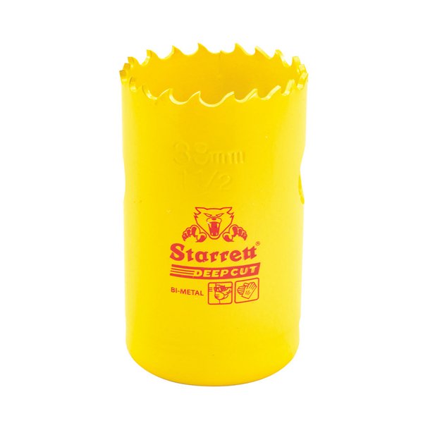 Starrett Deep Cut Holesaw HSS Bi-Metal 38mm