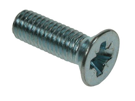Machine Screw Countersunk Pozi M5 x 35 Plated Din 965 Z