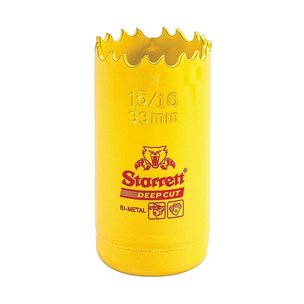 Starrett Deep Cut Holesaw HSS Bi-Metal 33mm