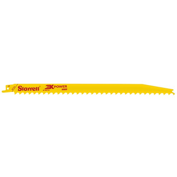 Starrett Wood Cutting Reciprocating Saw Blade 25-75mm 3TPI Tapered 5 Pack