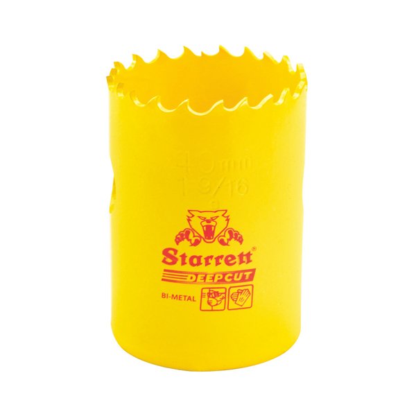 Starrett Deep Cut Holesaw HSS Bi-Metal 40mm
