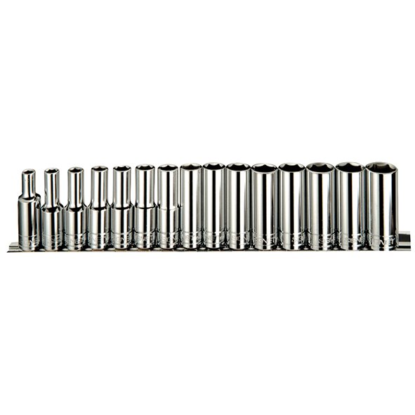 Signet 1/2in Drive Deep Impact Socket Set 15 pce mm