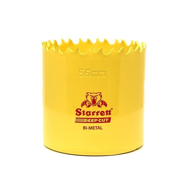 Starrett Deep Cut Holesaw HSS Bi-Metal 56mm