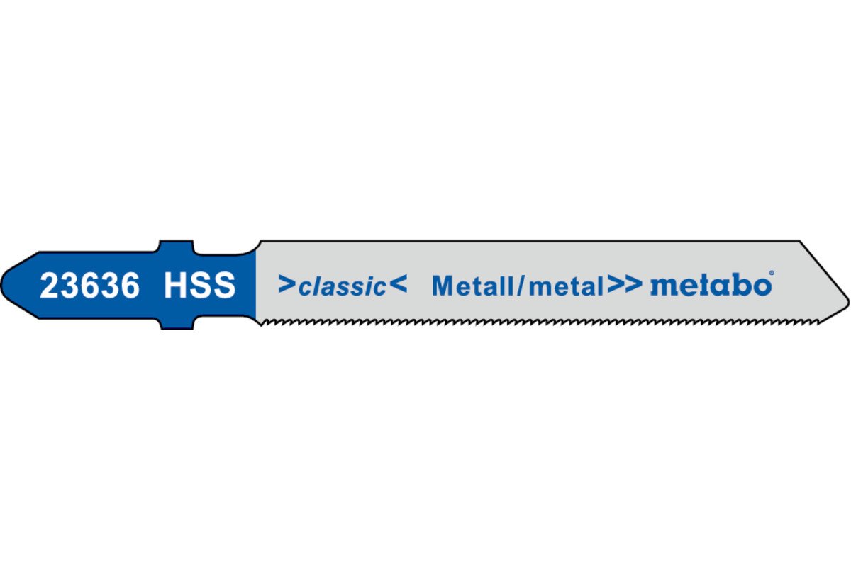 Jigsaw Blade - Steel 66mm HSS 36tpi 0.5-1.5mm 5 pack