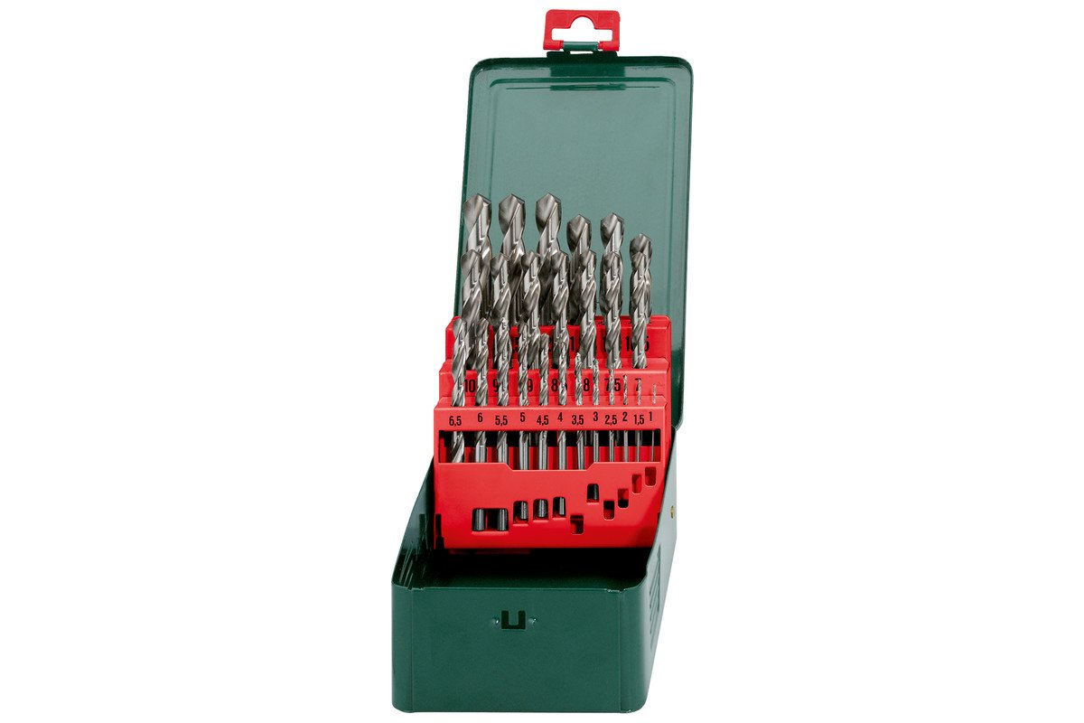 Drill Bit Set HSS Ground 1-13x.5 25pce, storage case