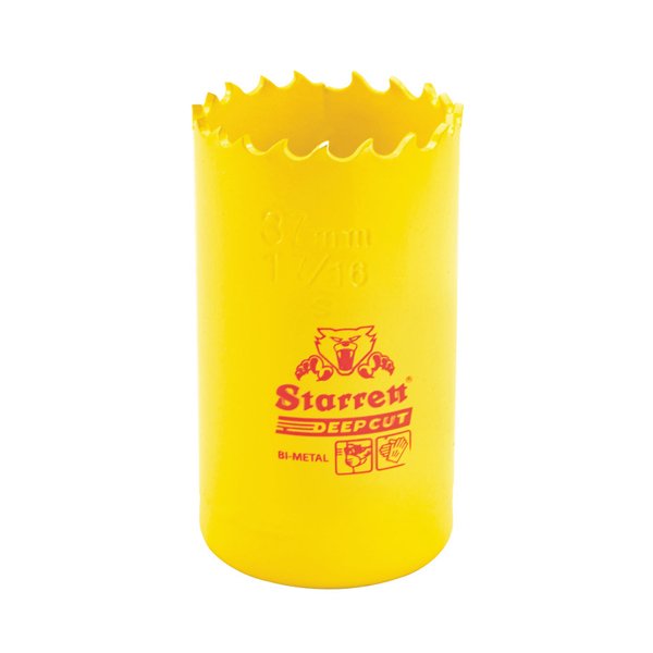 Starrett Deep Cut Holesaw HSS Bi-Metal 37mm