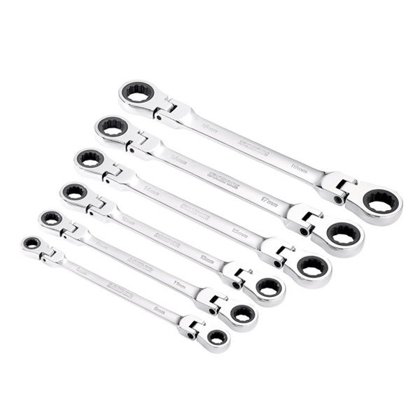 6Pc Ratcheting Spanner Set