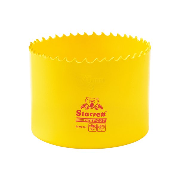 Starrett Deep Cut Holesaw HSS Bi-Metal 76mm